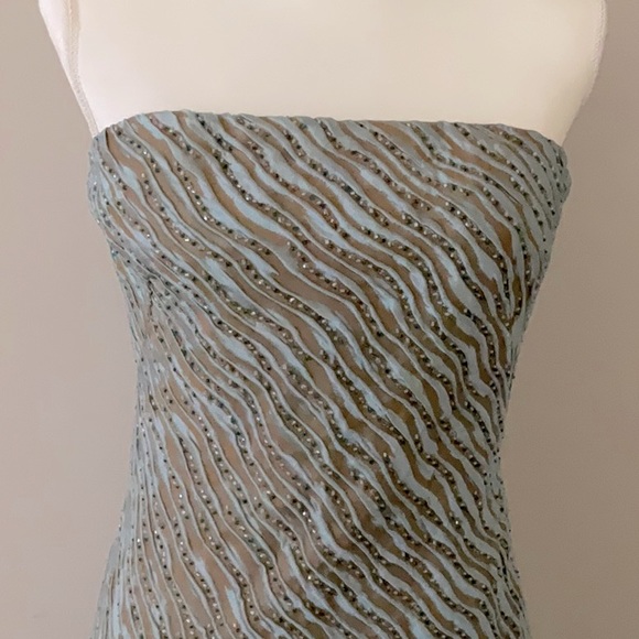 Carmen Mac Valvo designer full length evening/prom  gown - Picture 3 of 7